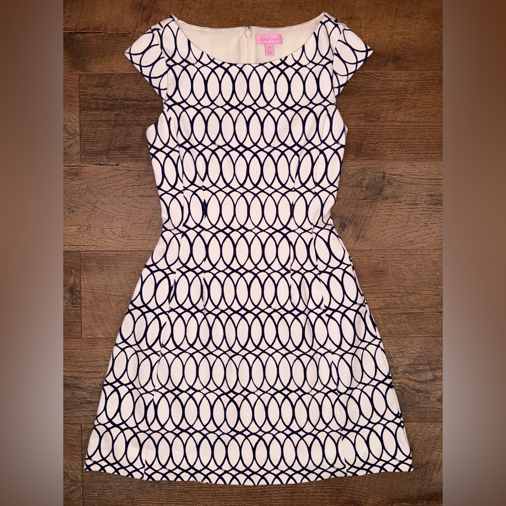 Lilly Pulitzer Brielle Fit & Flare Dress in Tickle the Ivories Print